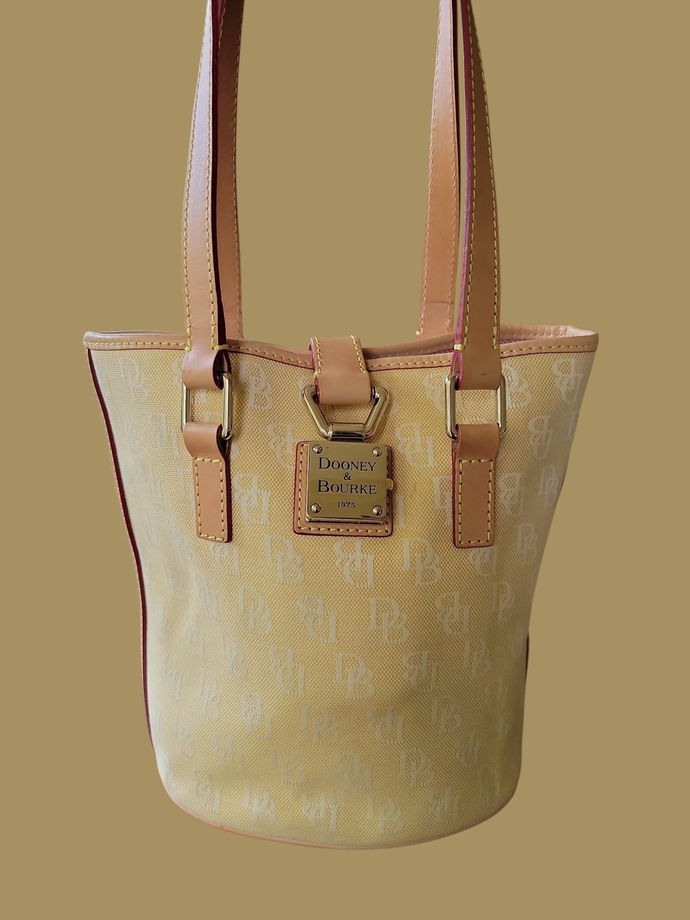 Dooney & Bourke Yellow Bucket Bag Purse